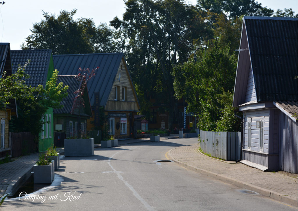 Eine Straße in Litauen